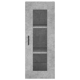 Berkfield Home Wall Mounted Cabinet Concrete Grey 34.5x34x90 cm - thumbnail 6