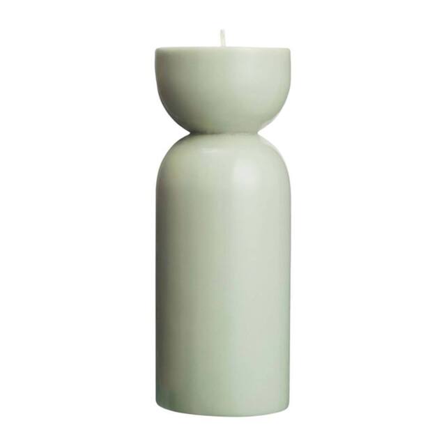 Originalhome Unscented Cotton Candle, 88 Hour Burn Time, 20cm in Light Green - image 1