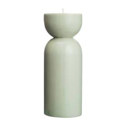 Originalhome Unscented Cotton Candle, 88 Hour Burn Time, 20cm in Light Green