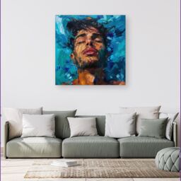 Warren Reed - Designer Vivid Serenity Canvas - Size: w40 inch x h40 inch - thumbnail 1