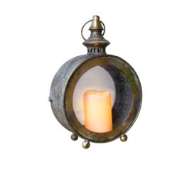 Gifts Direct 2 U Moroccan Style Round Lantern in Metallic Gold