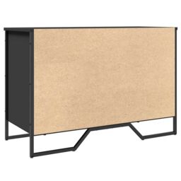 Berkfield Home Shoe Cabinet Black 90x38x61.5 cm Engineered Wood - thumbnail 6