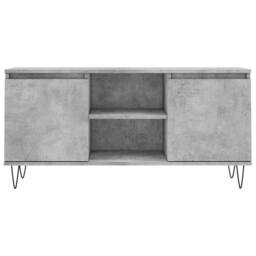 Berkfield Home TV Cabinet Concrete Grey 104x35x50 cm Engineered Wood - Size: 104 x 35 x 50 cm - thumbnail 5