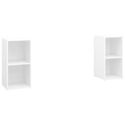 Berkfield Home TV Cabinets 2 pcs White 72x35x36.5 cm Engineered Wood - thumbnail 3