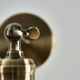 ValueLights Wilhelm Antique Gold Indoor Wall Light - thumbnail 3