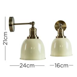ValueLights Wilhelm Antique Gold Indoor Wall Light - thumbnail 4