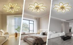 Garwarm 90cm 7 - Blade Reversable Dimmable LED Ceiling Fan in Yellow - thumbnail 6