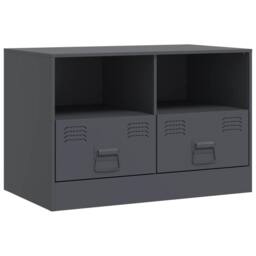 Berkfield Home TV Cabinet Anthracite 67x39x44 cm Steel in Dark Grey - Size: 67 x 39 x 44 cm