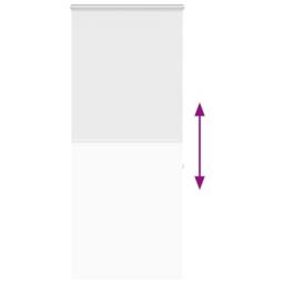 Berkfield Home Shower Roller Blind with Cassette 90x240 cm Fabric Width 86 cm in White - thumbnail 5