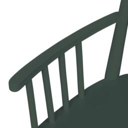 Statement Furniture Queensbury Bench with Back, Wooden Bench Seat in Bottle Green - thumbnail 5