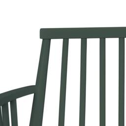 Statement Furniture Queensbury Bench with Back, Wooden Bench Seat in Bottle Green - thumbnail 4