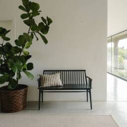 Statement Furniture Queensbury Bench with Back, Wooden Bench Seat in Bottle Green - thumbnail 8