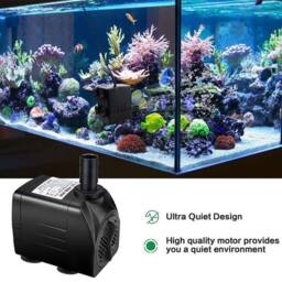 FLAVORA 800L/H LED Fountain Water Pump in Black - Size: 0.6m2 - thumbnail 6