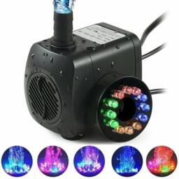 FLAVORA 800L/H LED Fountain Water Pump in Black - Size: 0.6m2 - thumbnail 2