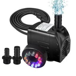 FLAVORA 800L/H LED Fountain Water Pump in Black - Size: 0.6m2 - thumbnail 3