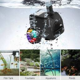 FLAVORA 800L/H LED Fountain Water Pump in Black - Size: 0.6m2 - thumbnail 5