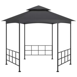 Berkfield Home Gazebo with Sidewalls 3.1x2.7 m Anthracite in Black - thumbnail 4
