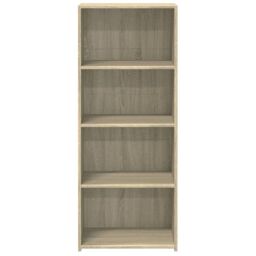 Berkfield Home Highboard Sonoma Oak 50x41x124 cm Engineered Wood in Brown - Size: 50 x 41 x 124 cm - thumbnail 4