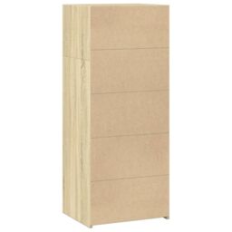 Berkfield Home Highboard Sonoma Oak 50x41x124 cm Engineered Wood in Brown - Size: 50 x 41 x 124 cm - thumbnail 6