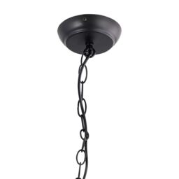 First Choice Lighting Set of 2 Alicia - Black 3 Light Lantern Style Pendants - thumbnail 3