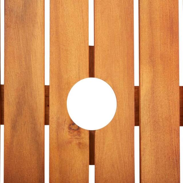 Berkfield Home Garden Table 88x88x74 cm Solid Acacia Wood - Size: 88 x 88 x 74 cm - image 1