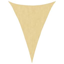 Berkfield Home Sun Shade Sail Sand 5x7x7 m 100% Polyester Oxford in Light Sand - thumbnail 2