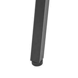 Wyld and Coco Elara Desk Dark Brown Top Black Powder Coat Metal Open Shelves - thumbnail 7