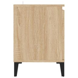 Berkfield Home TV Cabinet with Metal Legs Sonoma Oak 103.5x35x50 cm in Brown - thumbnail 6