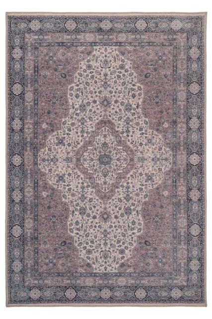 Kukoon Beige Distressed Extra Long Hallway Runner Rug Washable & Non-Slip Carpet - Size: 80 cm x 300 cm - image 1