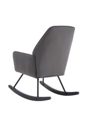 Living and Home Comfy Grey Nursery Rocking Chair - thumbnail 4