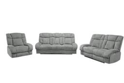 DS Living Torino Recline 3 & 2 Seater Bundle Sofa in Grey or Silver - thumbnail 2