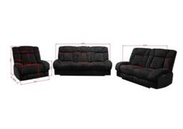 DS Living Torino Recline 3 & 2 Seater Bundle Sofa in Grey or Silver - thumbnail 9