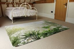 Benjamin Tate Design Green Plants In Botanical Gardens Designer Rug in Natural - Size: Large - thumbnail 3