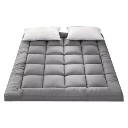 VOGREX 10cm Fluffy Hotel-Style Mattress Cushion for Optimal Comfort in Grey - thumbnail 1