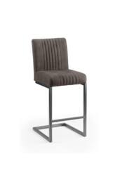 Julian Bowen Brooklyn Upholstered Bar Stool (Set of 2) in Grey - thumbnail 3