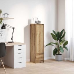 Berkfield Home Highboard Artisan Oak 29.5x34x119.5 cm Engineered Wood in Brown - thumbnail 1