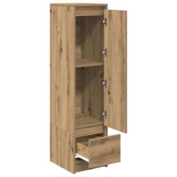 Berkfield Home Highboard Artisan Oak 29.5x34x119.5 cm Engineered Wood in Brown - thumbnail 5
