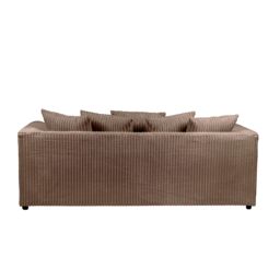 LUXURY LIFE Dylan Jumbo Cord Fabric 3 Seater Sofa in Light Brown - thumbnail 3