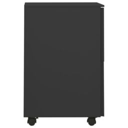 Berkfield Home Mobile File Cabinet Anthracite 39x45x67 cm Steel in Black - Size: 39 x 45 x 67 cm - thumbnail 3