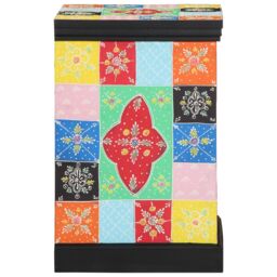 Berkfield Home Multicolored Drawer Cabinet - 40x40x60 cm Solid Mango Wood - Size: 40 x 40 x 60 cm - thumbnail 3