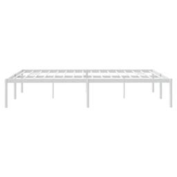 Berkfield Home Metal Bed Frame White 140x200 cm - thumbnail 6