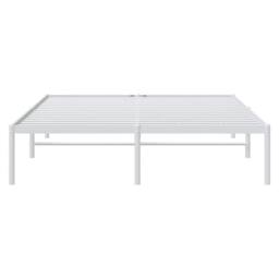 Berkfield Home Metal Bed Frame White 140x200 cm - thumbnail 5