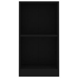 Berkfield Home Bookshelf Black 40x24x75 cm Engineered Wood - Size: 40 x 24 x 75 cm - thumbnail 4