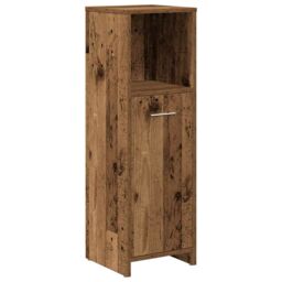 Berkfield Home 3 Piece Bathroom Furniture Set Old Wood Engineered Wood in Brown - thumbnail 6