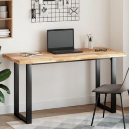 Berkfield Home Table Top Rectangular 120x60x4 cm Solid Wood Acacia in Brown - Size: 120 x 60 x 4 cm - thumbnail 1