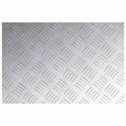 Berkfield Home Modern Aluminum Checker Plates 4 pcs Anti-Slip 60x40 cm in Silver - Size: Medium - thumbnail 5
