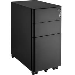 tectake Filing Cabinet Parvus in Black