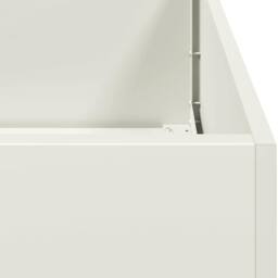 Berkfield Home Planter White 200x40x40 cm Cold-rolled Steel - Size: 200 x 40 x 40 cm - thumbnail 7