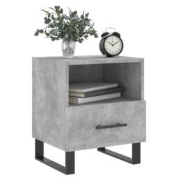 Berkfield Home Bedside Cabinet Concrete Grey 40x35x47.5 cm Engineered Wood - thumbnail 8