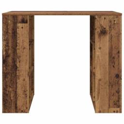 Berkfield Home Corner Desk Old Wood Solid Reclaimed Wood Medium Corner Desk in Brown - thumbnail 5
